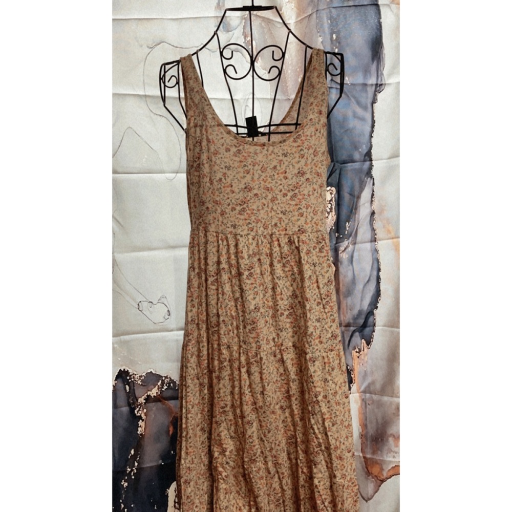 H&M pink floral maxi dress
